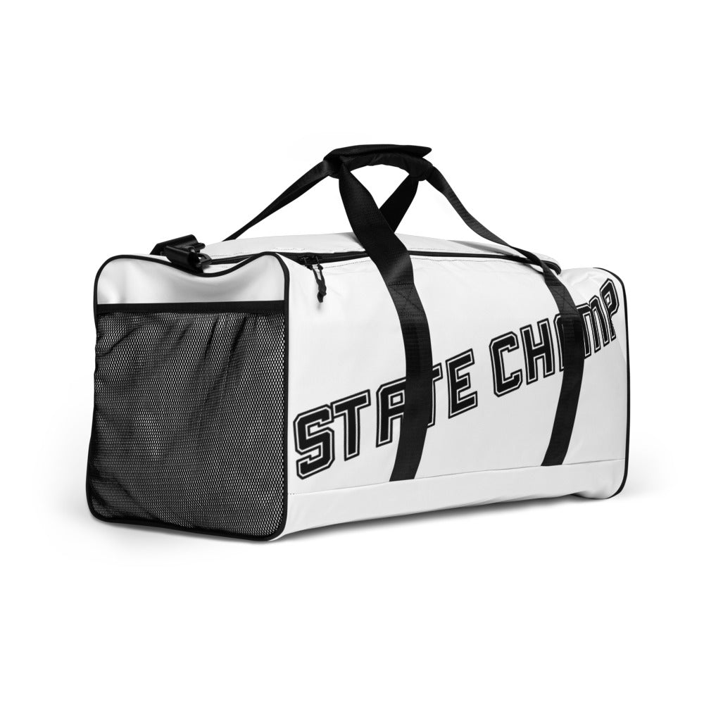 INTERESTPRINT Black and White Checkered Pattern Outdoor Sports Travel  Duffel Bag